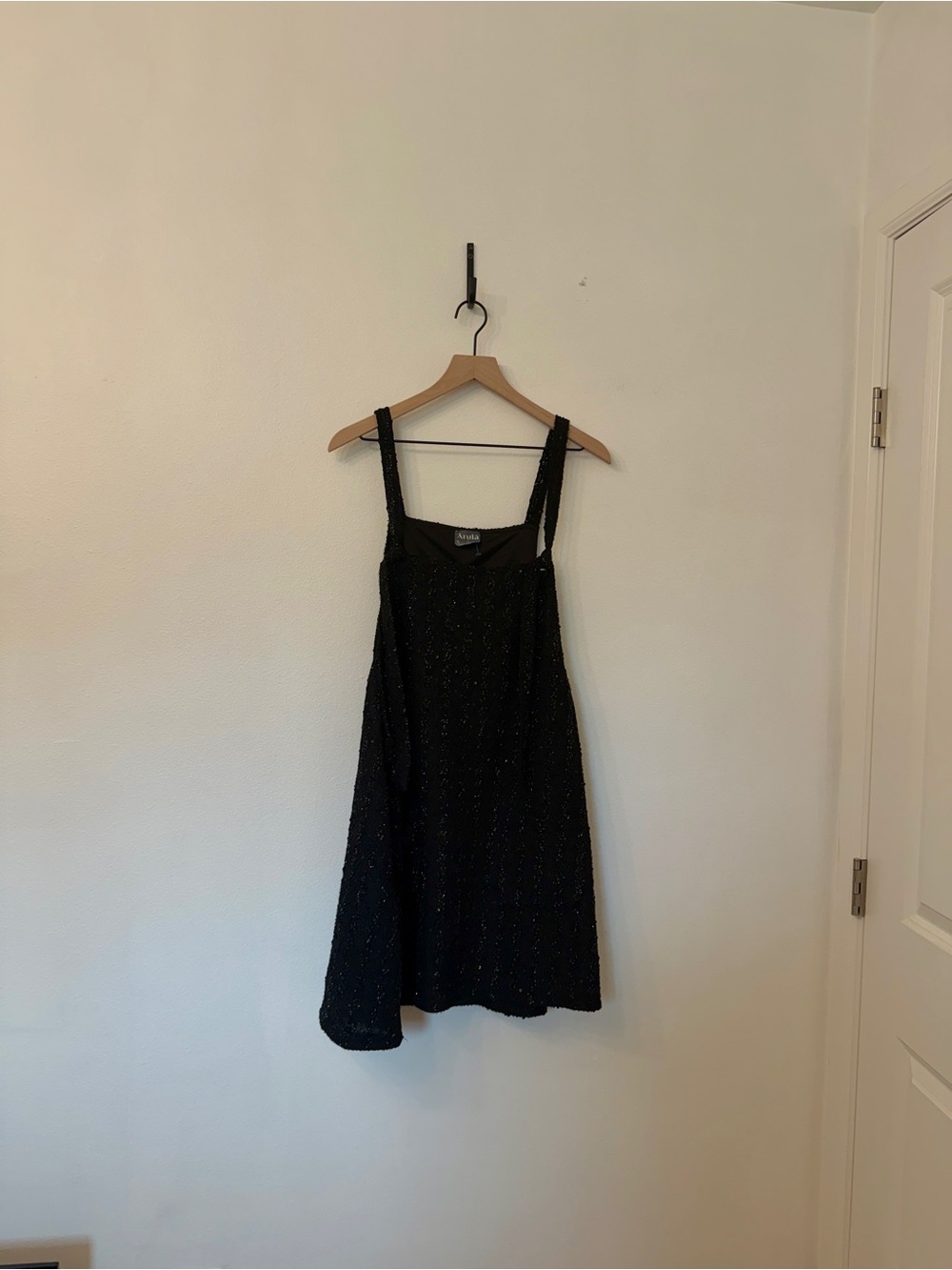 Black Sparkle A-Line Jumper